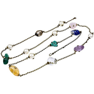 Chanel Semi-Precious Stone Long Necklace - Gem de la Gem