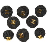 Chanel Set of 8 Interwoven Silk Rope and Logo Buttons - Gem de la Gem