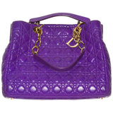 Chic, Gorgeous Purple Dior Quilted Shoulder Bag/Tote - Gem de la Gem
