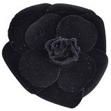 Classic Chanel Large Velvet Flower Brooch - Gem de la Gem