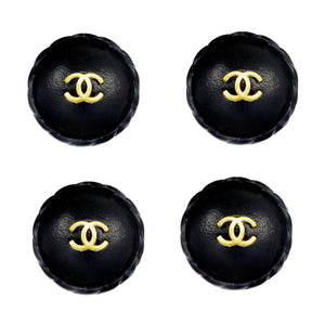 Huge Rare Chanel Leather Buttons - Gem de la Gem