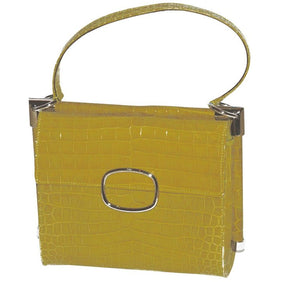 Magnificent Rare Roger Vivier Yellow Alligator Handbag - Gem de la Gem