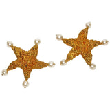 Massive Chanel Runway Starfish Ear Clips - Gem de la Gem