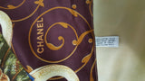 Rare Chanel Four Seasons 70" Silk Shawl - Gem de la Gem