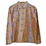 Gorgeous Virginia Witbeck Silk Sari Fabric Blouse - Gem de la Gem