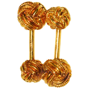 Classic Tiffany & Co. Love Knot Gold Cufflinks - Gem de la Gem